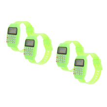 4Pcs Calculator Watch Sturdy Calculator Wristwatch for Kids