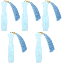 5Pcs Portable Guzheng Nail Pick Holders Blue ABS Cloth Storage Boards