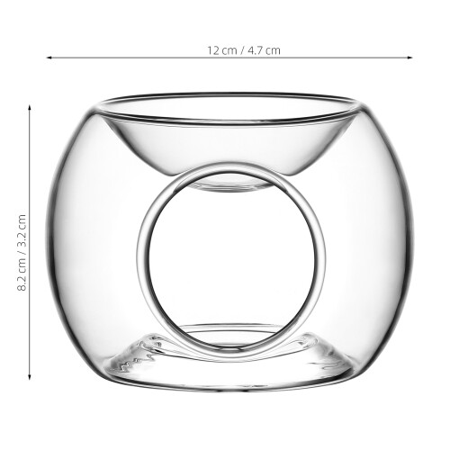 2Pcs Decorative Transparent Tealight Candle Holder Oil Diffuser 1