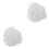 1000Pcs Octagonal Transparent Ear Plugs Plastic Durable Anti-Allergic 3