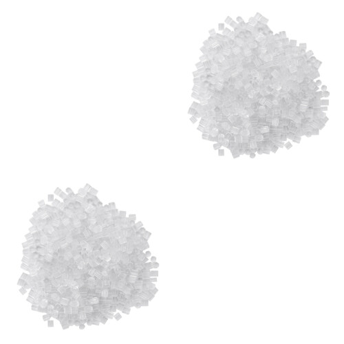 1000Pcs Octagonal Transparent Ear Plugs Plastic Durable Anti-Allergic 2