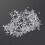 1000Pcs Octagonal Transparent Ear Plugs Plastic Durable Anti-Allergic 11