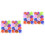 48Pcs Assorted Color Juggling Dance Scarves Soft Gauze for Performance 4