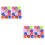48Pcs Assorted Color Juggling Dance Scarves Soft Gauze for Performance 6