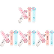 16St Schattige Gum Kattenpoot Rubber Cartoon Gum Insteekbaar Kleurmix