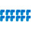 12Pcs Blue Silicone Clarinet Thumb Rest Cushion Support Pads 5