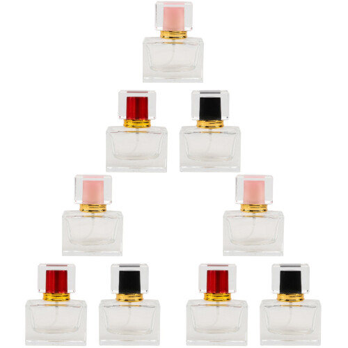 9Pcs Assorted Color Perfume Glass Bottles Refillable Mist Sprayers 1