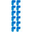 12Pcs Blue Silicone Clarinet Thumb Rest Cushion Support Pads 9