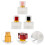 9Pcs Assorted Color Perfume Glass Bottles Refillable Mist Sprayers 10