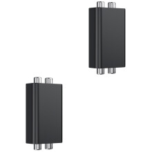 2St Ground Loop Hum Filter Met Robuuste Metalen Aansluiting Voor Audio