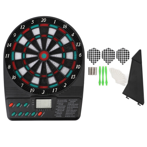 Set di Freccette Elettroniche con Punteggio Automatico, Multiple Modalità di Gioco, Materiale PP 1