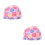 2Stk Kinder Badekappe Nylon Schwimmkappe Wasserdicht Pink 6