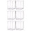 6Stk Stiftehalter Transparent Für Bürobedarf Und Makeup 8