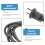Haarfön Netzkabel Ersatz Mit Eu-Stecker Anti- Grau 8