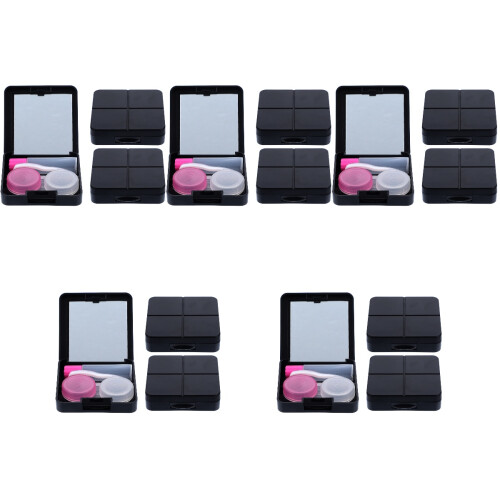 15Sets Contacts Lens Storage Box Portable with Mirror 1