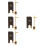 4Ensembles Replacement Mors De Violon Bois Durable Accessoire Avec Vis 8