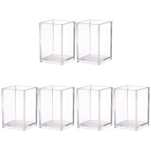 6Stk Stiftehalter Transparent Für Bürobedarf Und Makeup