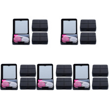 15Sets Contacts Lens Storage Box Portable with Mirror