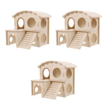 3St Hamsterhuis Lichtgeel, Dubbele Nest Huisdieren