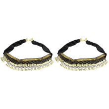 2St Buikdans Riem En Zwart , Glitterende Danssjaal