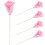 5St Decoratieve Diffuser Rietjes Met Roze , Home Geurverspreider 1
