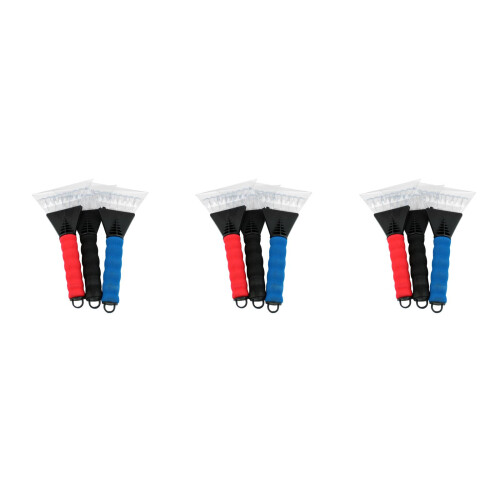 9St Lichtgewicht Auto Sneeuwschraper Plastic Assorti Kleuren