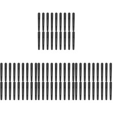 200St Duurzame Zwarte Plastic Spatulas Voor Foundation En Makeup Mixen
