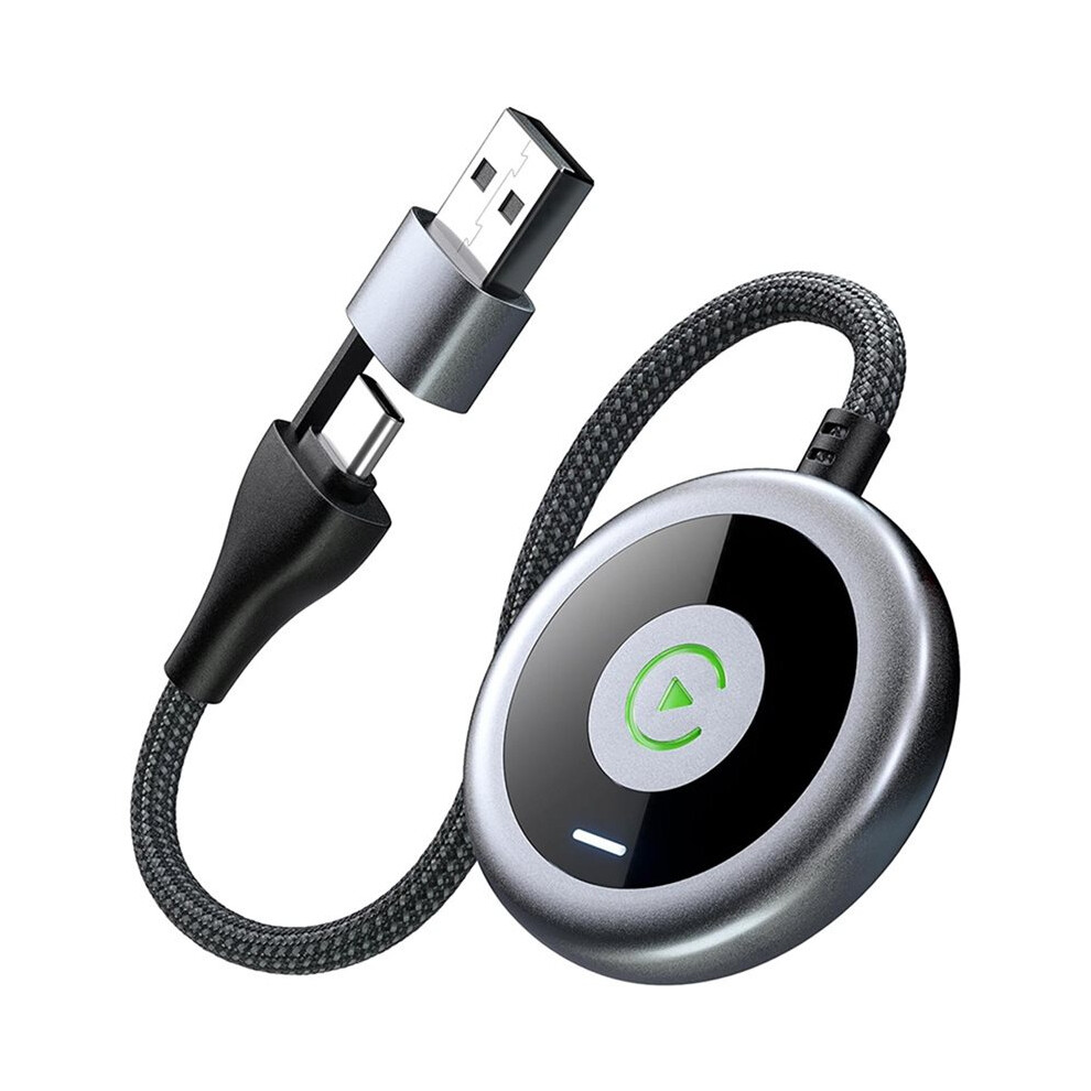 1Pc Car Wireless For Carplay Adapter Upgrade Car Wired To Wireless Usb-A To Usb-C Dongle Plug& Stable And Lag-Free 4713114331187
