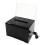 Plastic Container with Lock and Sign Holder Suggestion Box Acrylic Solid Donation Box Durable Ballot Box Voting 1