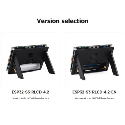 ESP32-S3 4.2 Inch RLCD Development Board Fully Reflective Screen Development Board with AI Voice Interaction A 1