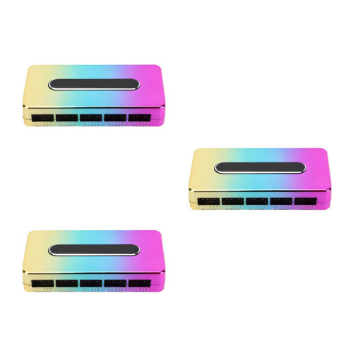 3Stk Multi-Port Argb Hub Controller Für Computer Mit 10 Anschlüssen