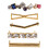 24Stk Schuhe Schnürsenkel Legierung, Silber Clips 1
