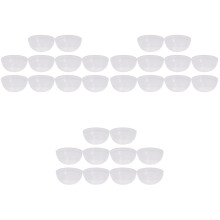 90Stk Transparente PVC Maskenrührschalen Für Kosmetik & Haarpflege