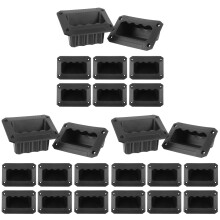 24Pièces De Transport Pour Enceinte Noire, Matériau Résistant