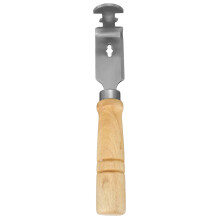 2Stk Beutenreinigungs-Schaber Robuster Edelstahl Mit Holzgriff Khaki