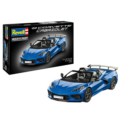 Revell Revell 07750 22 Corvette C8 Cabriolet 1:25 Model Kit