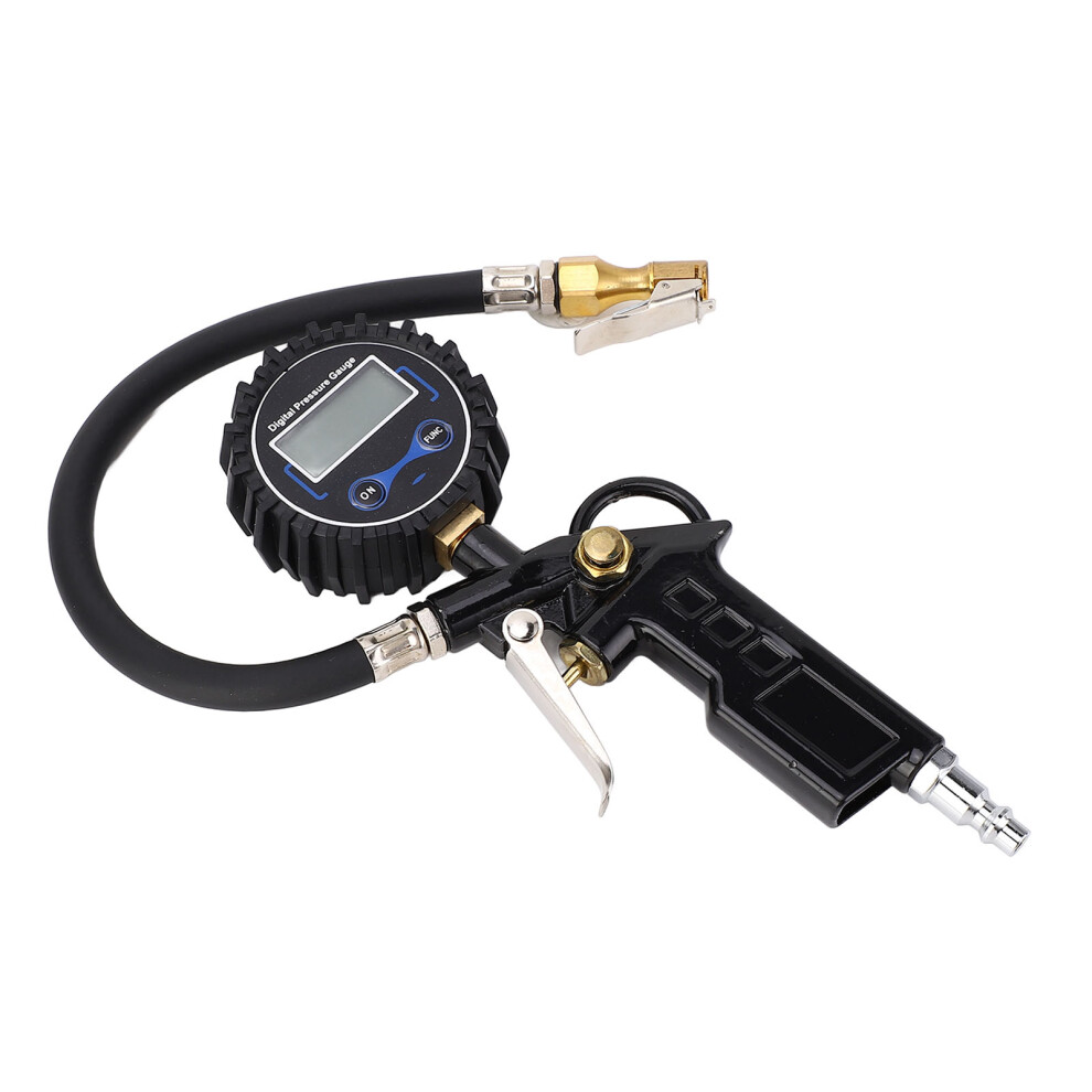 Digital Tire Pressure Gauge 0-250 Psi, 0.1 Psi Resolution Black 7681386385788