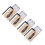 4Ensembles Kit Transparent Sourcils Brosse Boîte Acier 5