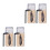 4Ensembles Kit Transparent Sourcils Brosse Boîte Acier 8