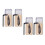4Ensembles Kit Transparent Sourcils Brosse Boîte Acier 9