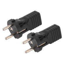 Convertisseur mâle vers femelle pour adaptateur secteur 5-15R, 2 pièces, cuivre, PVC