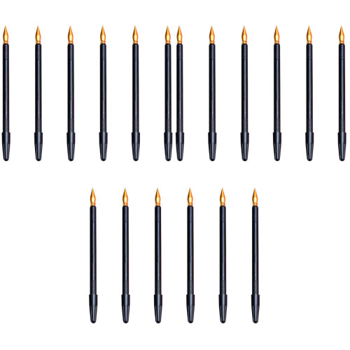18St Creatieve Scratch Pens Zwart Dual-Use Handwerk Tool 2