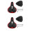 2Stk Rotes Schwarzes Radfahr Sattel Ergonomisch Stoßdämpfend 5