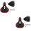 2Stk Rotes Schwarzes Radfahr Sattel Ergonomisch Stoßdämpfend 6
