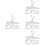 16Pièces Stencils Poignées Cuisine Usage 7