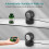 Desktop Barcode Scanner Auto Sensing 1D/2D USB Wired 13.6x10.5x9.4cm 12