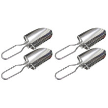 4Pièces Mini Pelle Jardinage Acier Inoxydable Argentée