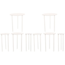 8Ensembles Supports Gâteaux Blancs Réutilisables Pour Gâteaux À Étages