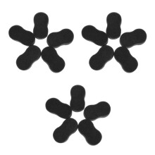 15Pièces Éponges De Pour Doux Noir Nettoyage Toilettage