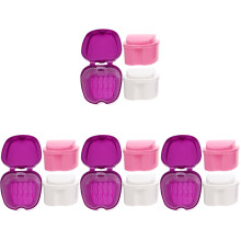 12Pièces Boîtes De Stockage Dentier Plastique Égouttoir Assortis